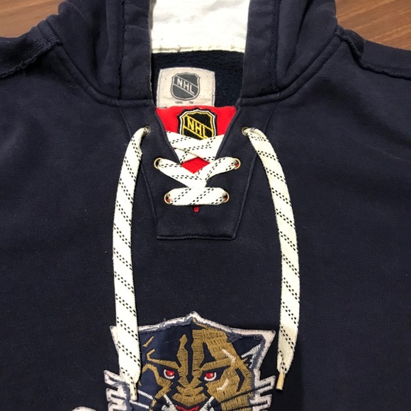 NHL Florida Panthers CCM Medium Distressed Hoodie - Picture 3 of 8